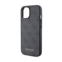 Guess 4G Metal Gold Logo - Case for iPhone 15 Plus (Grey)