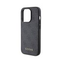 Guess 4G Metal Gold Logo - Case for iPhone 15 Pro (Grey)