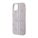 Guess 4G Printed Stripes MagSafe - Case for iPhone 14 (Pink)