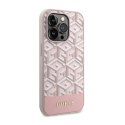 Guess GCube Stripes MagSafe - Case for iPhone 14 Pro (Pink)