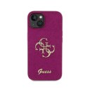 Guess Glitter Script Big 4G - Case for iPhone 15 (Purple)