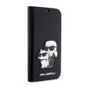 Karl Lagerfeld Booktype NFT Saffiano Karl & Choupette - Case for Phone 14 Pro (Black)