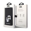 Karl Lagerfeld Booktype NFT Saffiano Karl & Choupette - Case for Phone 14 Pro (Black)