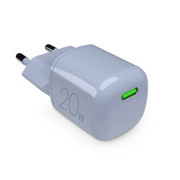 PURO MiniPro Wall Charger GaN - Wall charger 1 x USB-C 20W PD (blue)
