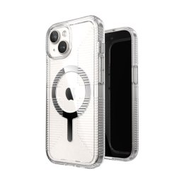 Speck Gemshell Grip + MagSafe - Case for iPhone 15 / iPhone 14 / iPhone 13 (Clear / Chrome Finish)