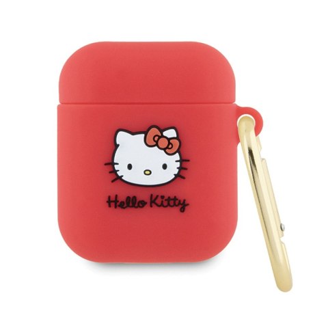 Hello Kitty Silicone 3D Kitty Head - Case for AirPods 1/2 gen (fuchsia)