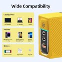 WEKOME WP-U155 Tint Series - 2x USB-C & USB-A Super Fast Charger GaN 100W (Yellow)