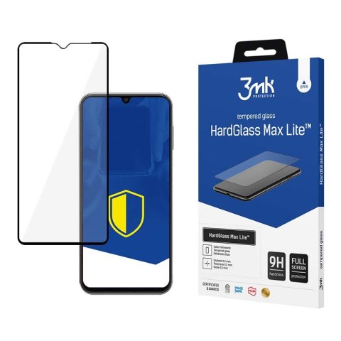 3mk HardGlass Max Lite - Tempered Glass for Samsung Galaxy A14 (Black)