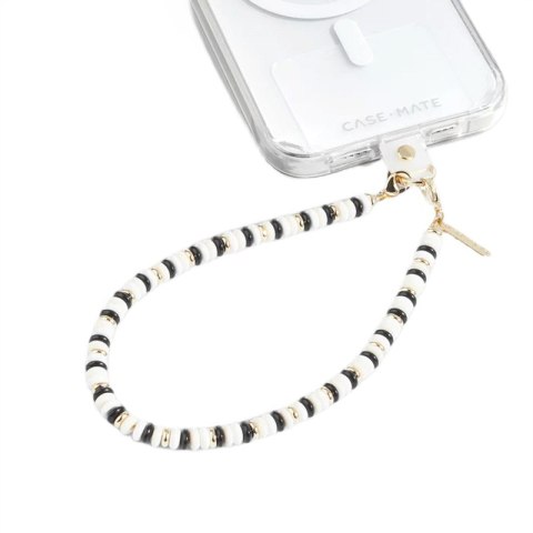 Case-Mate Beaded Phone Wristlet - Universal phone lanyard (Ivory & Onyx)