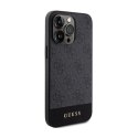 Guess 4G Bottom Stripe Metal Logo Collection - Case for iPhone 15 Pro Max (grey)