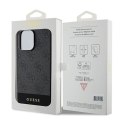 Guess 4G Bottom Stripe Metal Logo Collection - Case for iPhone 15 Pro Max (grey)