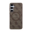 Guess 4G Collection Leather Metal Logo MagSafe - Case Samsung Galaxy S24+ (Brown)