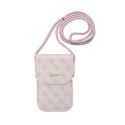 Guess 4G Metal Script Logo - Phone crossbody bag (pink)