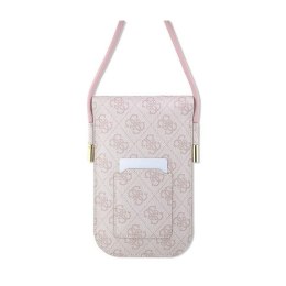 Guess 4G Metal Script Logo - Phone crossbody bag (pink)