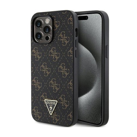 Guess 4G Triangle Metal Logo - Case for iPhone 14 Pro Max (black)