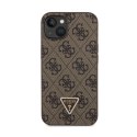 Guess Crossbody 4G Metal Logo - iPhone 14 Case (brown)