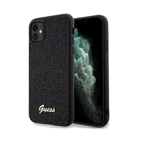 Guess Disco Metal Script - iPhone 11 Case (Black)