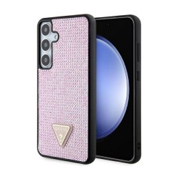Guess Rhinestone Triangle - Case Samsung Galaxy S24+ (Pink)