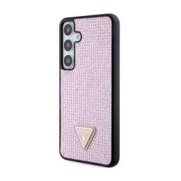 Guess Rhinestone Triangle - Case Samsung Galaxy S24+ (Pink)