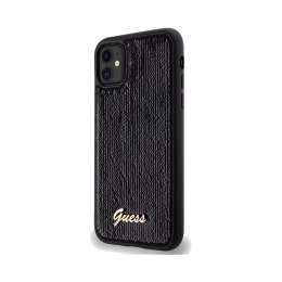 Guess Sequin Script Metal - iPhone 11 Case (Black)