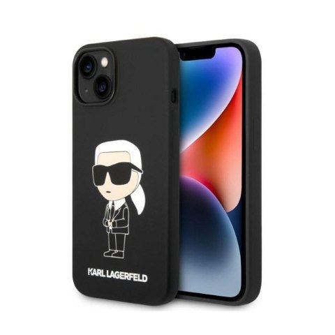 Karl Lagerfeld Silicone Ikonik MagSafe - Case for iPhone 15 / 14 / 13 (black)