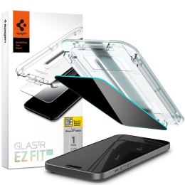 Spigen GLAS.TR EZ FIT Privacy - Tempered glass with privacy filter for iPhone 15 Plus