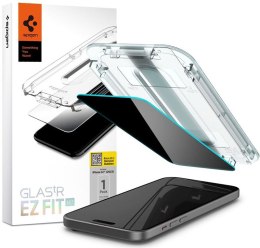 Spigen GLAS.TR EZ FIT Privacy - Tempered glass with privacy filter for iPhone 15 Pro