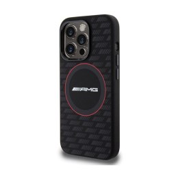 AMG Silicone Carbon Pattern MagSafe - iPhone 15 Pro Case (black)