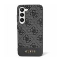 Guess 4G Bottom Stripe Metal Logo Collection - Samsung Galaxy S24+ Case (Black)