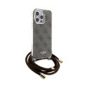 Guess Crossbody Cord 4G Print - iPhone 15 Pro Max Case (brown)