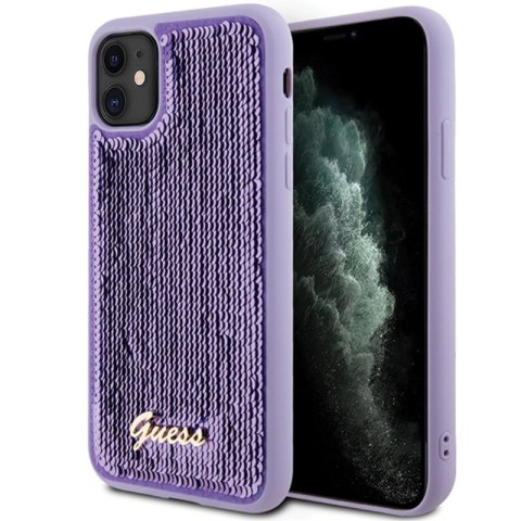 Guess Sequin Script Metal - iPhone 11 Case (purple)