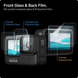 Spigen Glas.TR Slim + Film 2-Set - Glass and film set for GoPro Hero 12 / 11 / 10 / 9 (2 sets)