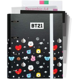 BT21 - A4 binder with pages (4 rings, elastic band)