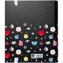 BT21 - A4 binder with pages (4 rings, elastic band)