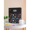 BT21 - A4 binder with pages (4 rings, elastic band)