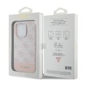 Guess 4G Bottom Stripe Metal Logo Collection - Case for iPhone 15 Pro (pink)