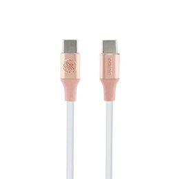 Guess Ebossed Logo - USB-C to USB-C Fast Charging cable 1.5m (pink)