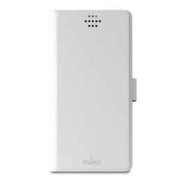 PURO Uniwallet Bi-Color - Universal 360 ° swivel case with card slots, size XXL (white)