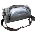 Dunlop - Handlebar bag / bicycle pannier with smartphone pocket (grey)