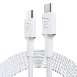 Green Cell PowerStream - USB-C - USB-C cable 200 cm Power Delivery 60W, QC 3.0 (white)