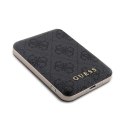 Guess Bundle Pack MagSafe 4G Metal Gold Logo - Case set + Power Bank 5000mAh MagSafe iPhone 13 Pro Max (black)