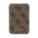 Guess Bundle Pack MagSafe 4G Metal Gold Logo - Case set + Power Bank 5000mAh MagSafe iPhone 15 Pro Max (brown)