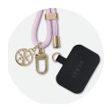 Guess CBDY Cord Nylon 4G Metal Charm - Universal phone strap (lilac)