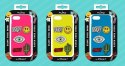 PURO Patch Mania - Case for Samsung Galaxy A3 (2017) containing 5 stickers (yellow)