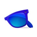 PURO Sunny Kit - Case set for iPhone SE (2022/2020) / 8/7 + foldable sunglasses (blue)