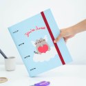 Pusheen - Purrfect Love collection A4 binder with cards (4 rings, elastic band)