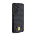 Ferrari Carbon Stitched Bottom - Case for Samsung Galaxy S24+ (black)