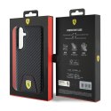 Ferrari Carbon Stitched Bottom - Case for Samsung Galaxy S24+ (black)