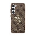 Guess 4G Big Metal Logo - Case for Samsung Galaxy S24 (brown)