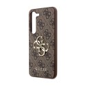 Guess 4G Big Metal Logo - Case for Samsung Galaxy S24 (brown)